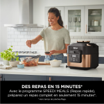 Ninja Speedi 10-en-1 Cuiseur rapide, Air Fryer, Friteuse à air et Multicuiseur, 5.7L, Repas pour 4 en 15 minutes, Vapeur, Gril, Cuire au four, Rôtir, Saisir, Mijoter et plus, Gris Sel de Mer,