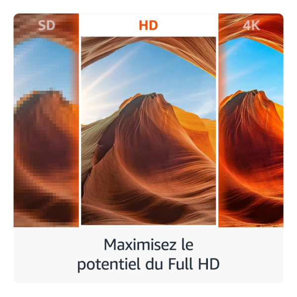Amazon Fire TV Stick HD (Nouvelle génération) | TV gratuite et en direct, télécommande vocale Alexa,
