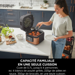 Ninja Speedi 10-en-1 Cuiseur rapide, Air Fryer, Friteuse à air et Multicuiseur, 5.7L, Repas pour 4 en 15 minutes, Vapeur, Gril, Cuire au four, Rôtir, Saisir, Mijoter et plus, Gris Sel de Mer,
