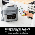 Ninja Speedi 10-en-1 Cuiseur rapide, Air Fryer, Friteuse à air et Multicuiseur, 5.7L, Repas pour 4 en 15 minutes, Vapeur, Gril, Cuire au four, Rôtir, Saisir, Mijoter et plus, Gris Sel de Mer,