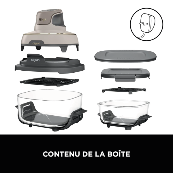 Air Fryer modulaire en verre Ninja CRISPi Cyber Space