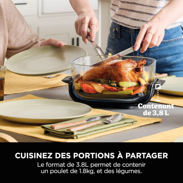 Air Fryer modulaire en verre Ninja CRISPi Cyber Space