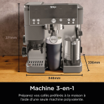 Machine Espresso Ninja Luxe Café Premier Cyber Space avec gourde isotherme bleue