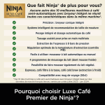 Machine Espresso Ninja Luxe Café Premier Cyber Space avec gourde isotherme bleue