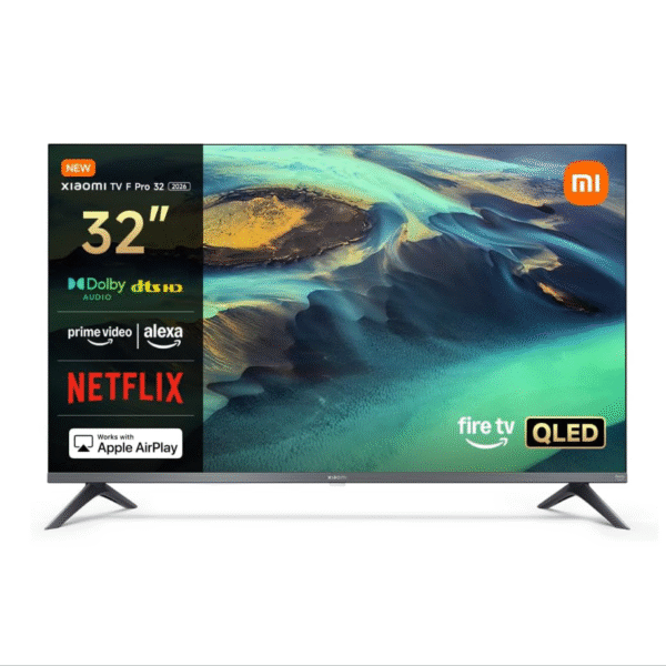 XIAOMI TV F Pro 32, 81 cm (32 Pouces), QLED, Smart TV, Fire OS7, Contrôle Vocal Alexa, Dolby Audio™, DTS Virtual:X, DTS-HD, Compatible avec Apple AirPlay [Classe énergétique E]