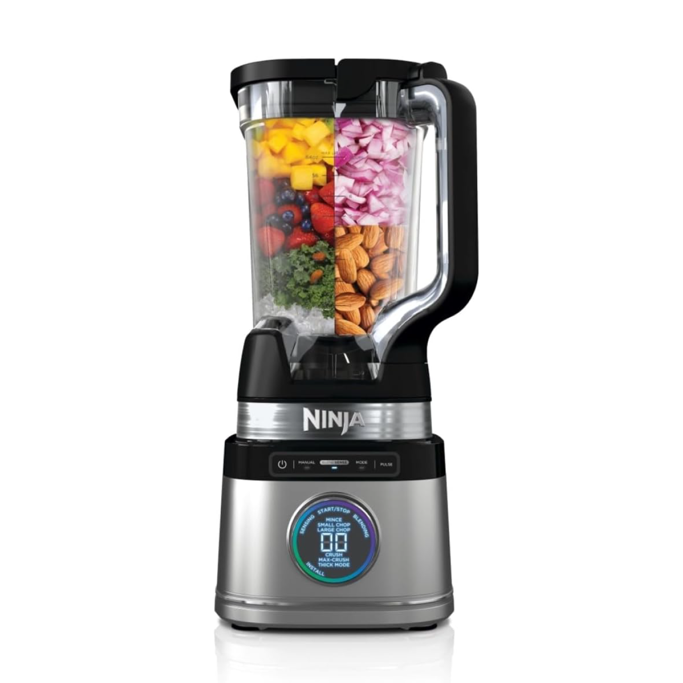 Blender intelligent Ninja Detect Pro 1200 W, cuve de 2 L (capacité maximale de 1900 ml), puissant blender pour smoothies, hachage de légumes